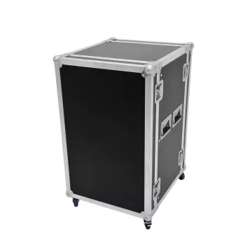 Flightcase Roadinger 30109127 koivu musta hopea 29,2 kg