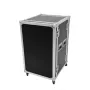 Flightcase Roadinger 30109127 koivu musta hopea 29,2 kg