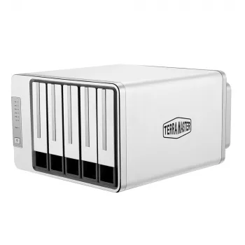 TerraMaster F5-422 NAS/tallennuspalvelin pöytämalli Intel® Celeron® J3455 4 GB DDR3 0 TB harmaa