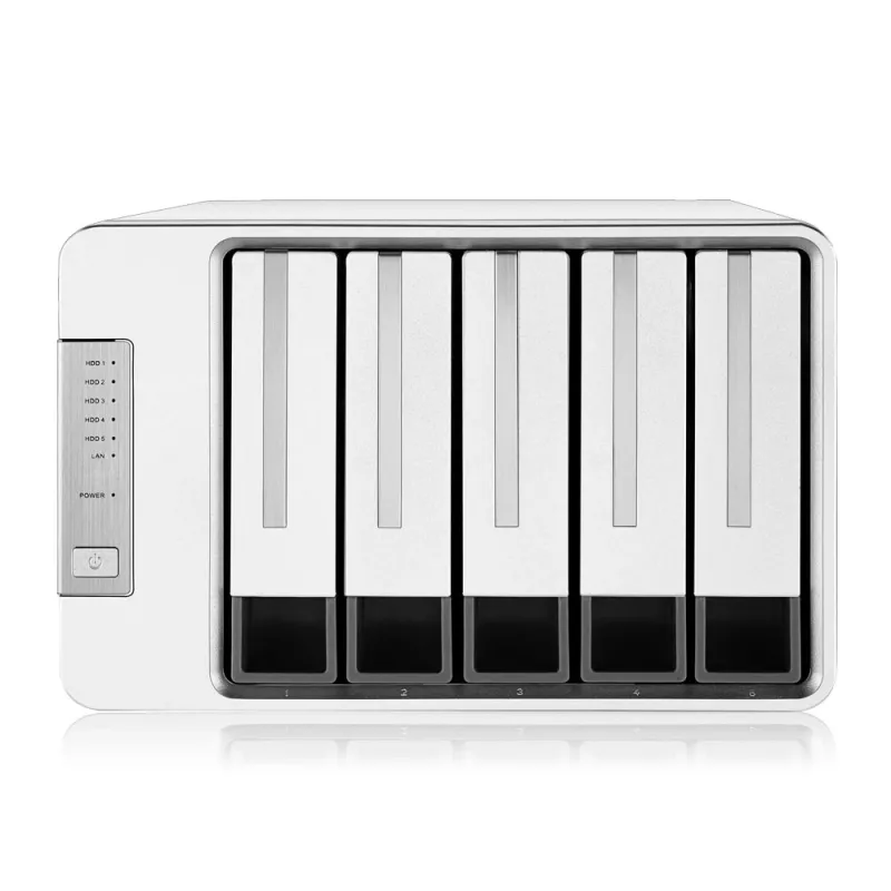 TerraMaster F5-422 NAS/tallennuspalvelin pöytämalli Intel® Celeron® J3455 4 GB DDR3 0 TB harmaa