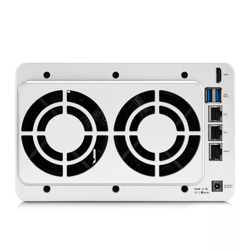 TerraMaster F5-422 NAS/tallennuspalvelin pöytämalli Intel® Celeron® J3455 4 GB DDR3 0 TB harmaa