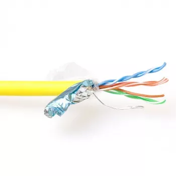 Patch-kaapeli ACT CAT5E F/UTP LSZH säie keltainen 500m