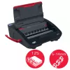 GBC WireBind® WB15E sähköinen sidontakone, lankasidontakone, sähköinen, 125 arkkia, musta, punainen