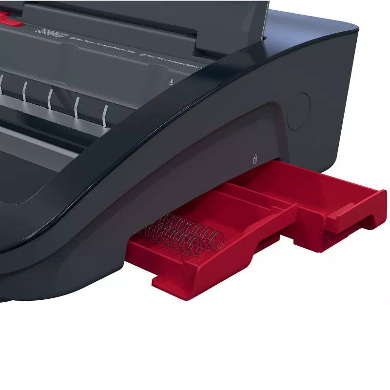 GBC WireBind® WB15E sähköinen sidontakone, lankasidontakone, sähköinen, 125 arkkia, musta, punainen