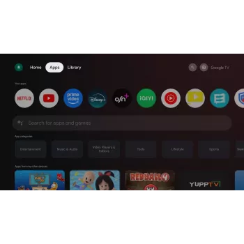 TORNADO 65UA3400X | 65 tuuman kehyksetön 4K UHD Google TV HDR10- ja HLG-tuella