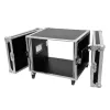 Flightcase Roadinger 30109112 koivu musta hopea 22 kg