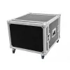 Flightcase Roadinger 30109112 koivu musta hopea 22 kg