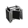 Flightcase Roadinger 3010999M vaneri musta hopea 25 kg