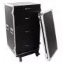 Flightcase Roadinger 30126432 vaneri musta hopea 64,5 kg