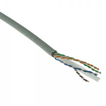 ACT Cat 6 F/UTP asennuskaapeli, PVC, CPR eurooppalainen luokka ECA, 24AWG, harmaa 500 metriä