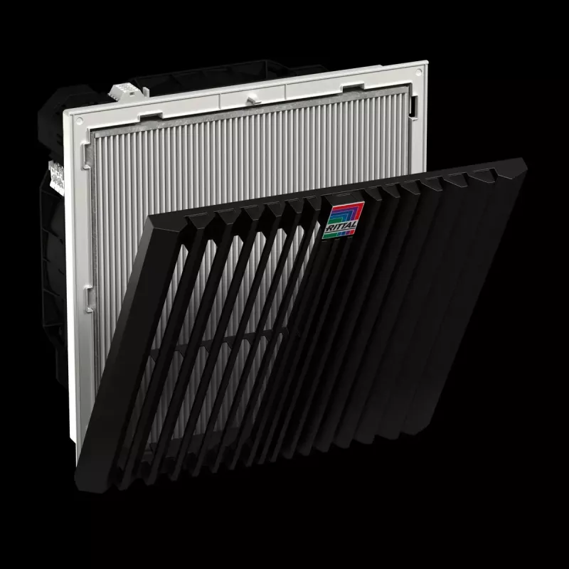 Rack-tuuletinyksikkö Rittal 3244.900 — 1 tuuletin, 867 m³/h, muovikotelo, harmaa