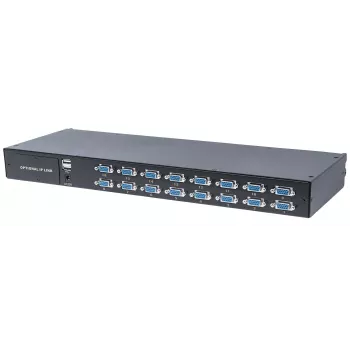Intellinet modulaarinen 16-porttinen VGA KVM-kytkin, käytettäväksi tuotenumerojen 507622, 507738, 507981, 507998, 508025, 508032, 508049 & 508056 kanssa