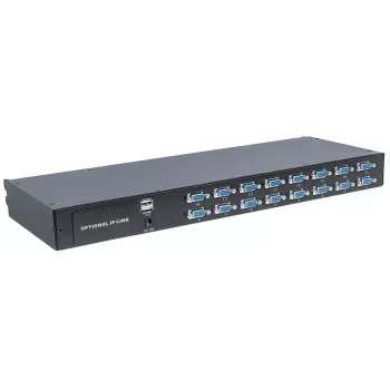 Intellinet modulaarinen 16-porttinen VGA KVM-kytkin, käytettäväksi tuotenumerojen 507622, 507738, 507981, 507998, 508025, 508032, 508049 & 508056 kanssa