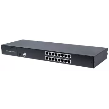 Intellinet modulaarinen 16-porttinen CAT5 VGA KVM-kytkin, käytettäväksi tuotenumerojen 507622, 507738, 507981, 507998, 508025, 508032, 508049 & 508056 kanssa