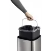 Durable TOUCH 21L suorakaiteen muotoinen ruostumaton teräs musta hopea