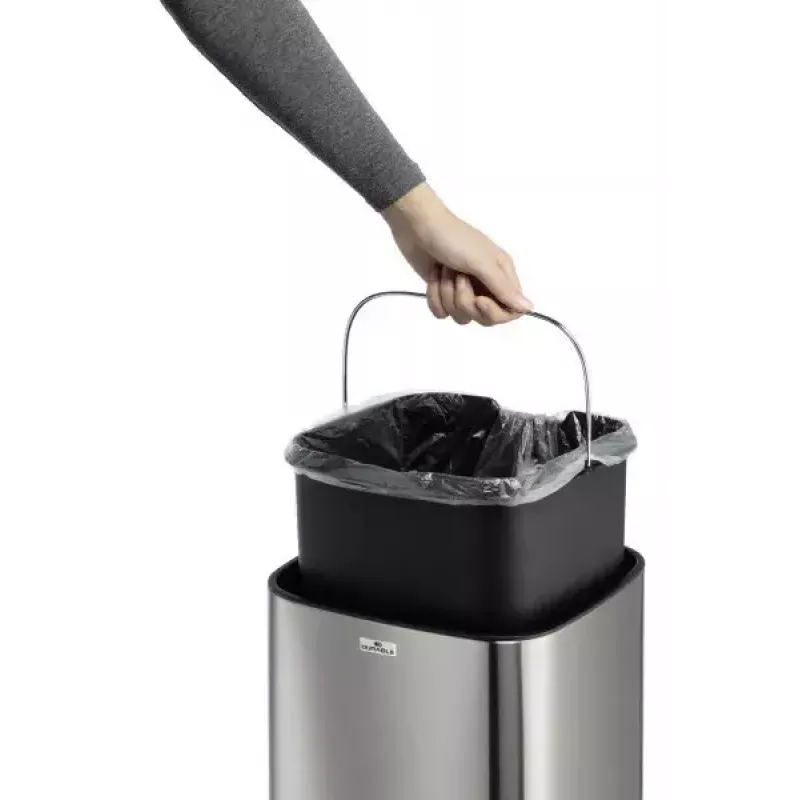 Durable TOUCH 21L suorakaiteen muotoinen ruostumaton teräs musta hopea