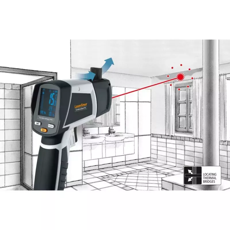 Laserliner CondenseSpot Pro lämpötila- ja kosteusmittari
