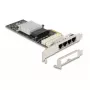 DeLOCK 88610 PCIe-liitäntäkortti RJ-45 Intel i350 4 Gbit/s