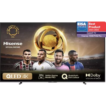 Hisense 100E77NQ PRO 2,54 m (100 tuumaa) 4K Ultra HD Smart-TV Wi-Fi musta 500 cd/m²