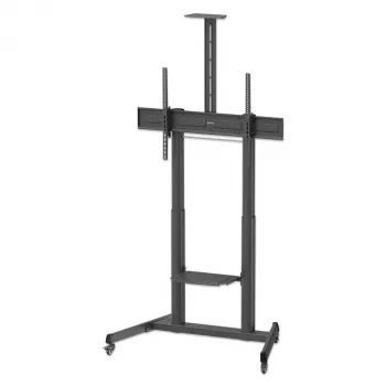 Manhattan 462709 TV-teline pyörillä, työkaluton korkeudensäätö, 60-120 tuumaa, 120 kg
