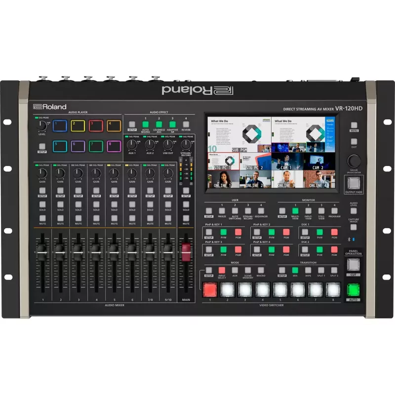 Audiomikseri Roland VR-120HD 42 kanavaa 24 bit 48 kHz musta
