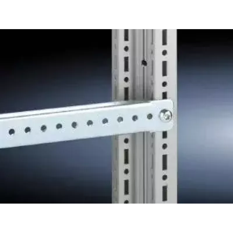 Asennuskisko Rittal 4596.000, teräs, hopea, syvyys 490 mm, 20 kpl