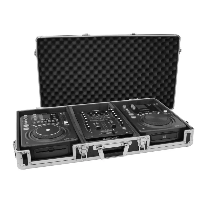 Hardcase Roadinger 30125342 DJ-kontrollerille vaneri musta hopea