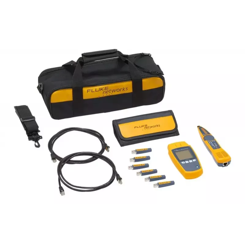 PoE-testeri Fluke MicroScanner PoE musta sininen keltainen RJ-45 RJ-11