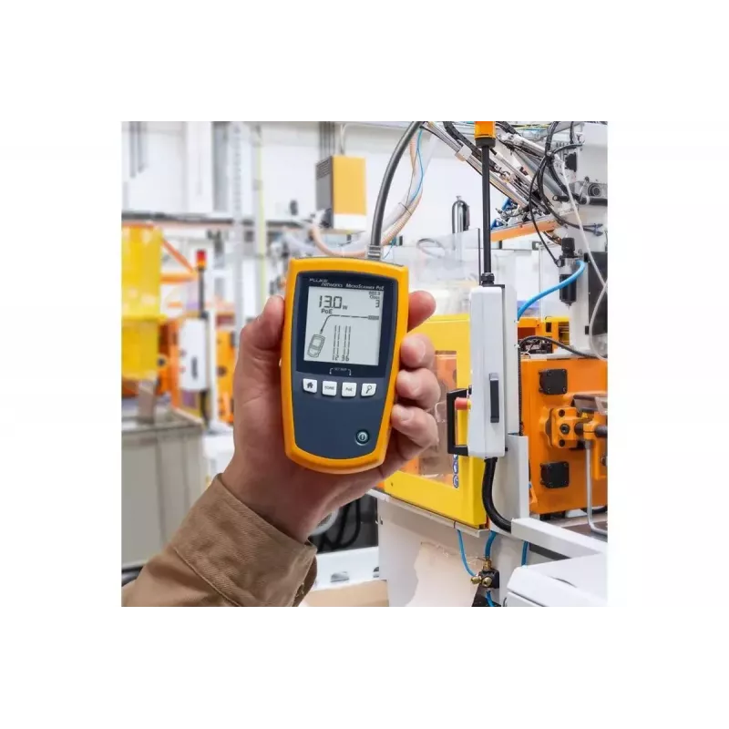 PoE-testeri Fluke MicroScanner PoE musta sininen keltainen RJ-45 RJ-11