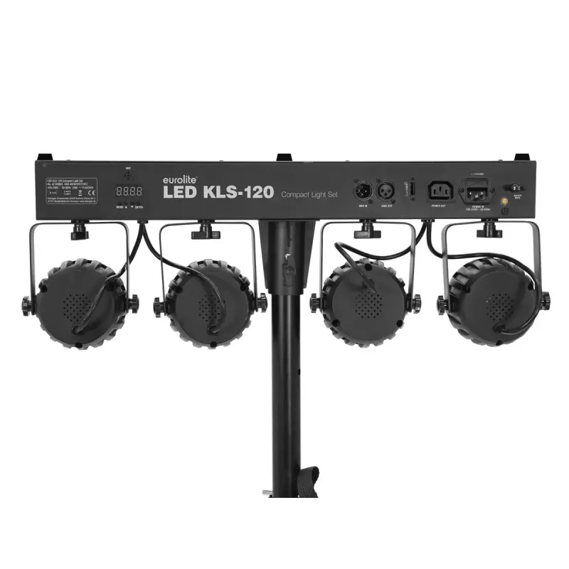 Kiskospotti Eurolite 42109606 LED sisäkäyttöön pyöreä musta