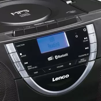 Henkilökohtainen CD-soitin Lenco SCD-600 musta hopea DAB+ FM PLL