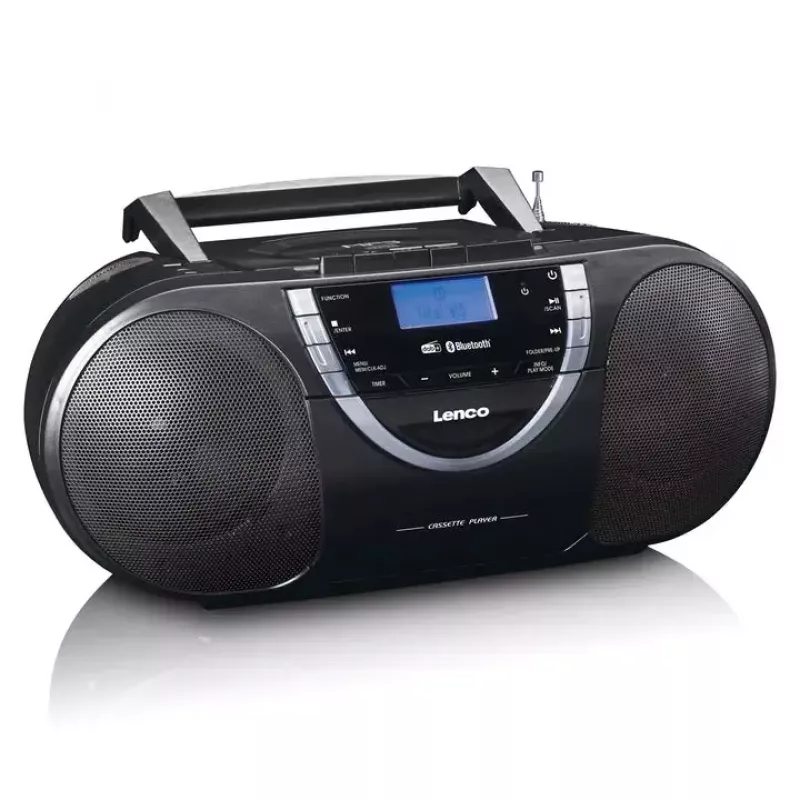 Henkilökohtainen CD-soitin Lenco SCD-600 musta hopea DAB+ FM PLL