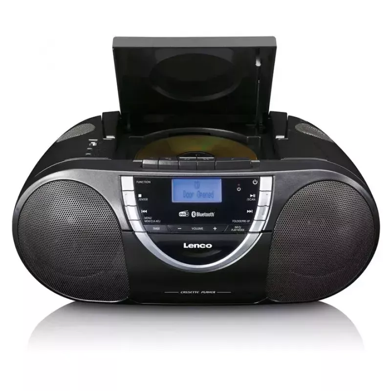 Henkilökohtainen CD-soitin Lenco SCD-600 musta hopea DAB+ FM PLL