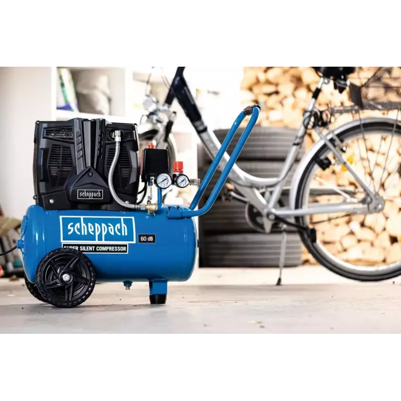 Ilmakompressori Scheppach HC25Si 1100 W 230 l/min 8 bar 24 L