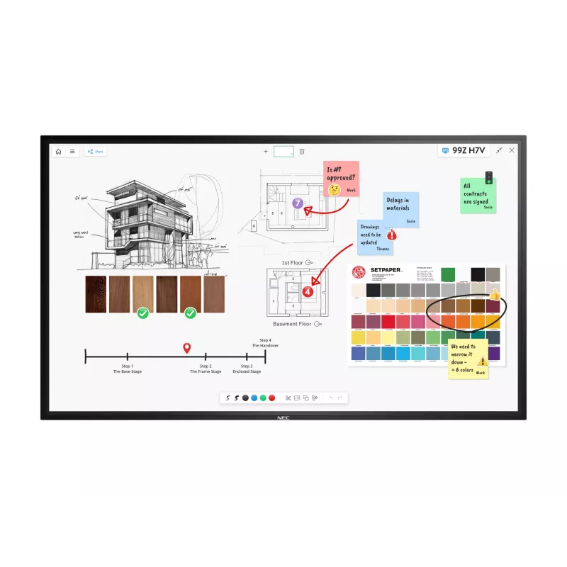NEC MultiSync M861 IGB Digital Signage -näyttö 2,18 m (86 inch) LCD 500 cd/m² 4K Ultra HD musta kosketusnäyttö 24/7