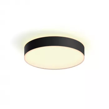 Philips Hue White ambience Enrave keskikokoinen kattovalaisin, älykäs kattovalaisin, Bluetooth, musta, LED, metalli, ei vaihdettavia polttimoita