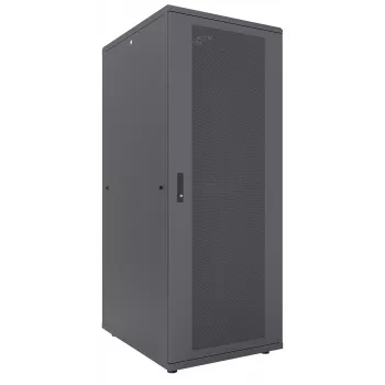 Intellinet 19 tuuman palvelinkaappi – vapaasti seisova, 47HE, 800 x 1000 mm (leveys x syvyys), musta, Flatpack, enintään 1500 kg, monipistelukitus, yksi lukko per sivuseinä, käytettävä syvyys 123–773 mm, IP20, räkki, teräs