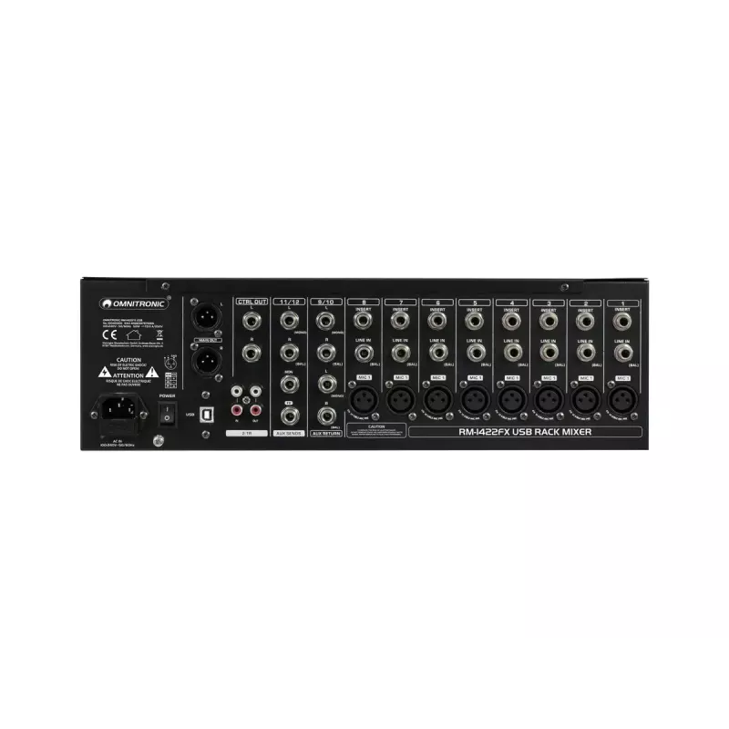 Mikseri Omnitronic RM-1422FX 12 kanavaa 20 - 20000 Hz musta