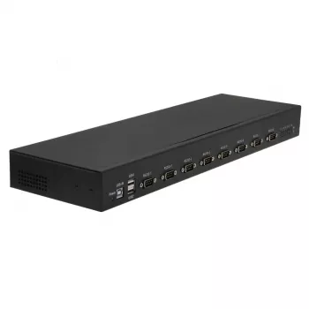 RealPower 284513 sarjamuunnin/toistin/erotin USB 2.0 RS-232 musta