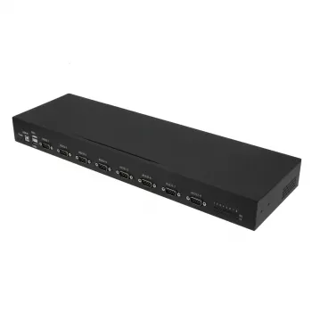 RealPower 284513 sarjamuunnin/toistin/erotin USB 2.0 RS-232 musta