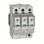 Legrand 412272 SPD ylijännitesuoja, tyyppi 1+2, 12,5 kA, 3P+FM, 3 moduulia