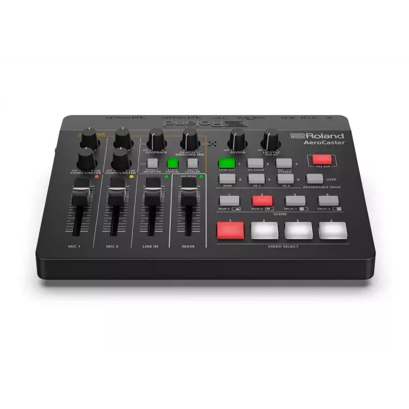 Audioliitäntä Roland AeroCaster musta 24 bit 48 kHz Phantom Power 48 V
