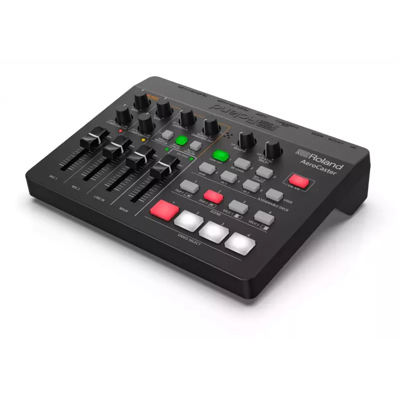 Audioliitäntä Roland AeroCaster musta 24 bit 48 kHz Phantom Power 48 V