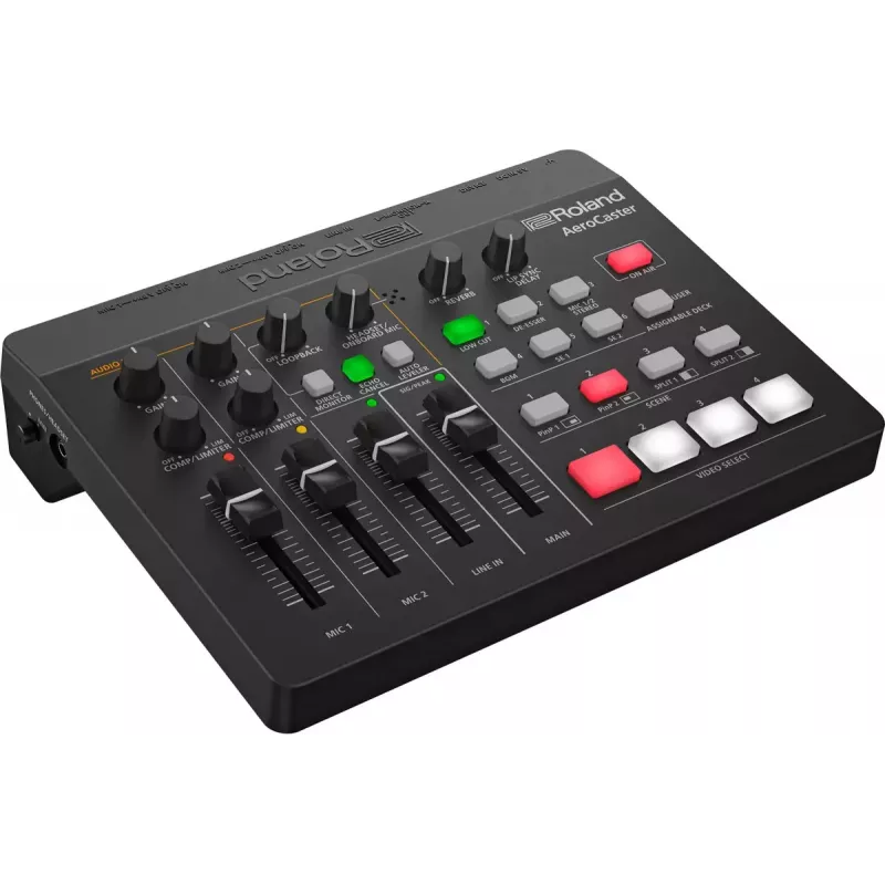 Audioliitäntä Roland AeroCaster musta 24 bit 48 kHz Phantom Power 48 V