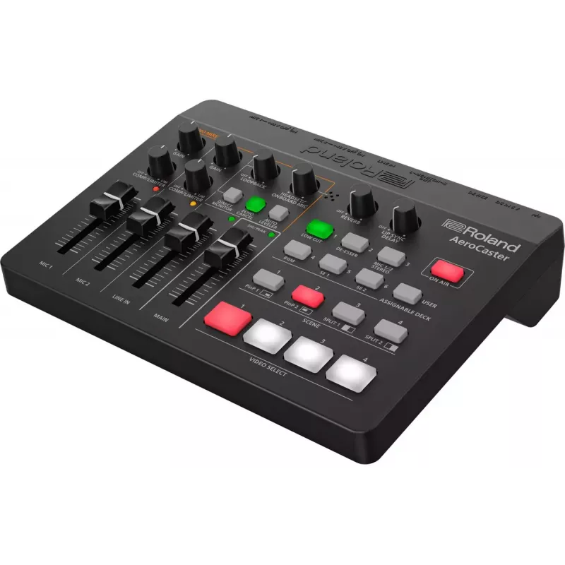 Audioliitäntä Roland AeroCaster musta 24 bit 48 kHz Phantom Power 48 V