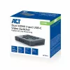 ACT Dual HDMI -tulo USB-C-videoswitch 60Hz harmaa