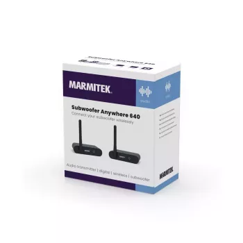 Marmitek Subwoofer Anywhere 640 – langaton audiolähetin ja -vastaanotin subwooferille