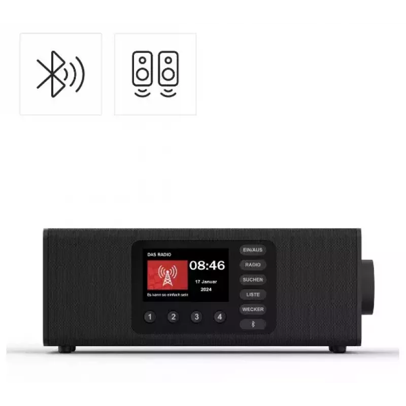 Henkilöradio Hama DR2002BT digitaaliviritin DAB DAB+ FM 10W