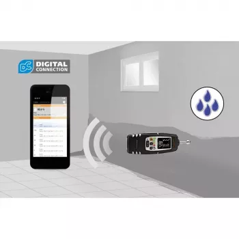 Laserliner MultiWet-Finder Plus elektroninen kosteusmittari musta valkoinen digitaalinäyttö