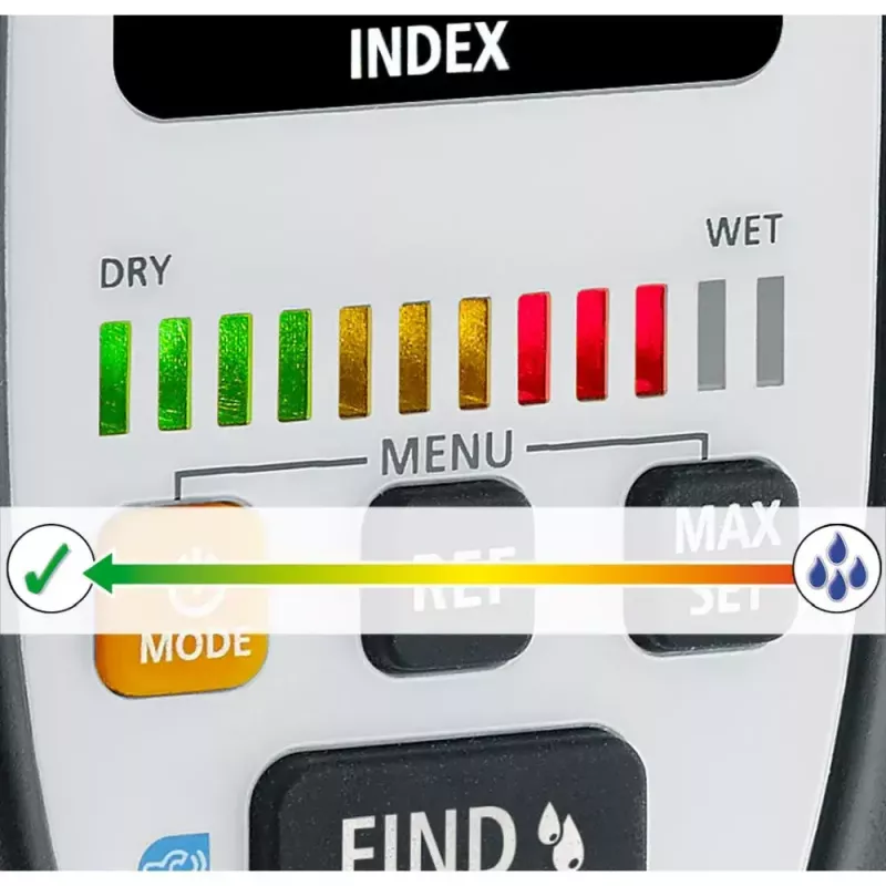 Laserliner MultiWet-Finder Plus elektroninen kosteusmittari musta valkoinen digitaalinäyttö
